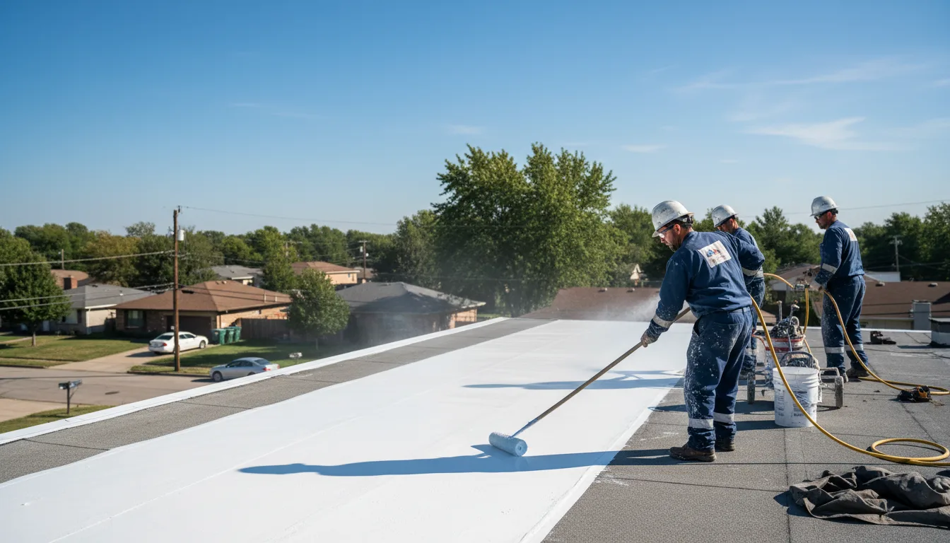 Commercial roof coating in Olympia, WA near me